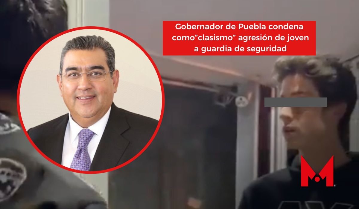 Gobernador de Puebla califica como clasismo agresión de joven a guardia