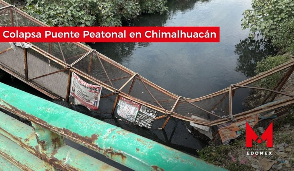 Se Desploma Puente Peatonal En Chimalhuac N Hay Lesionados