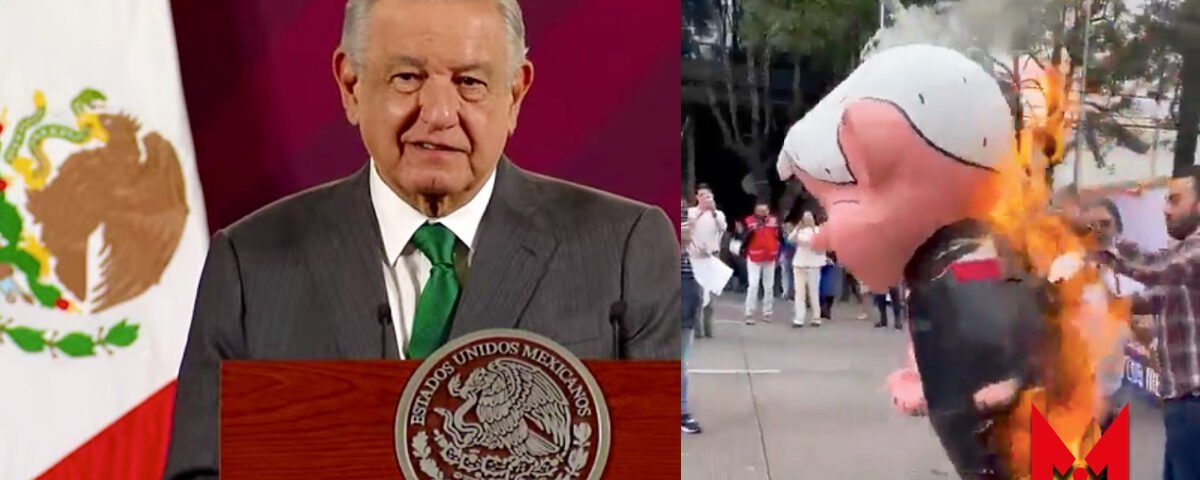 López Obrador responde a quema de Amlito