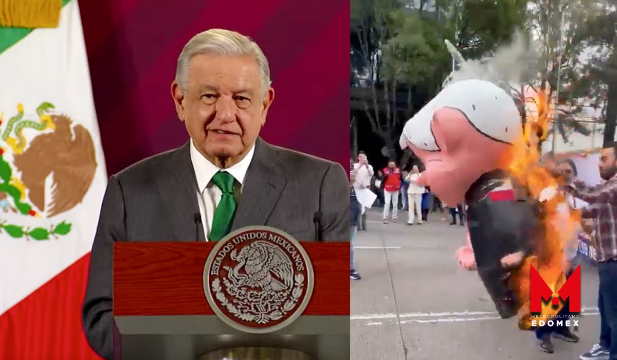 López Obrador responde a quema de Amlito