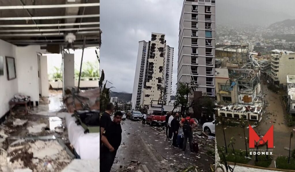 Los videos más impactantes del Huracán Otis en Acapulco