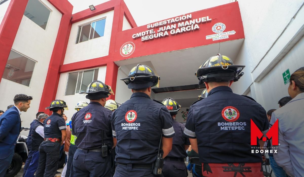 Rehabilitan estación de bomberos en Metpec