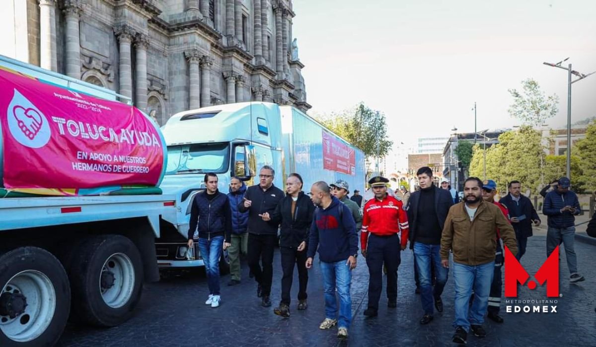 Toluca envia más de 60 toneladas de viveres a guerrero