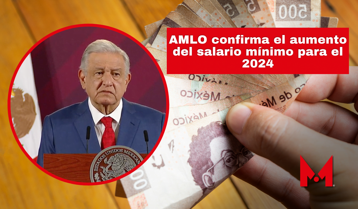 AMLO confirma el aumento del salario mínimo para el 2024