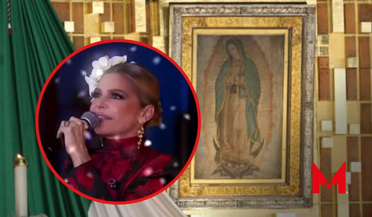 ¡Lo vuelve hacer! Itatí Cantoral canta la Guadalupana en la Basílica