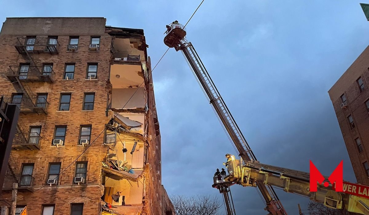 Se derrumba edificio de departamentos en Nueva York