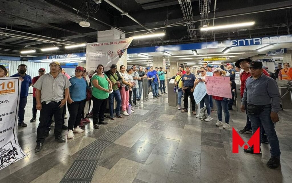 Protestantes de la CNTE permite acceso gratuito en el metro de la CDMX