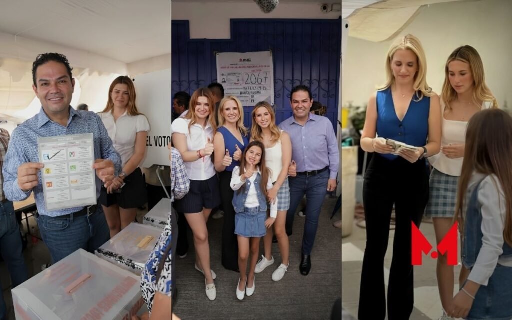 Enrique Vargas y Romina Contreras ejercen su derecho al voto en Huixquilucan