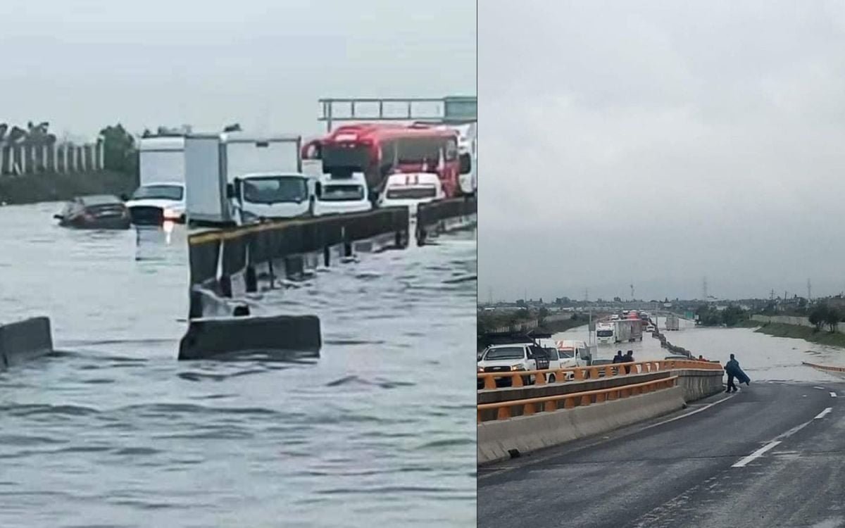 Cierre del Circuito Mexiquense: Lluvias y puente en riesgo causan caos vial