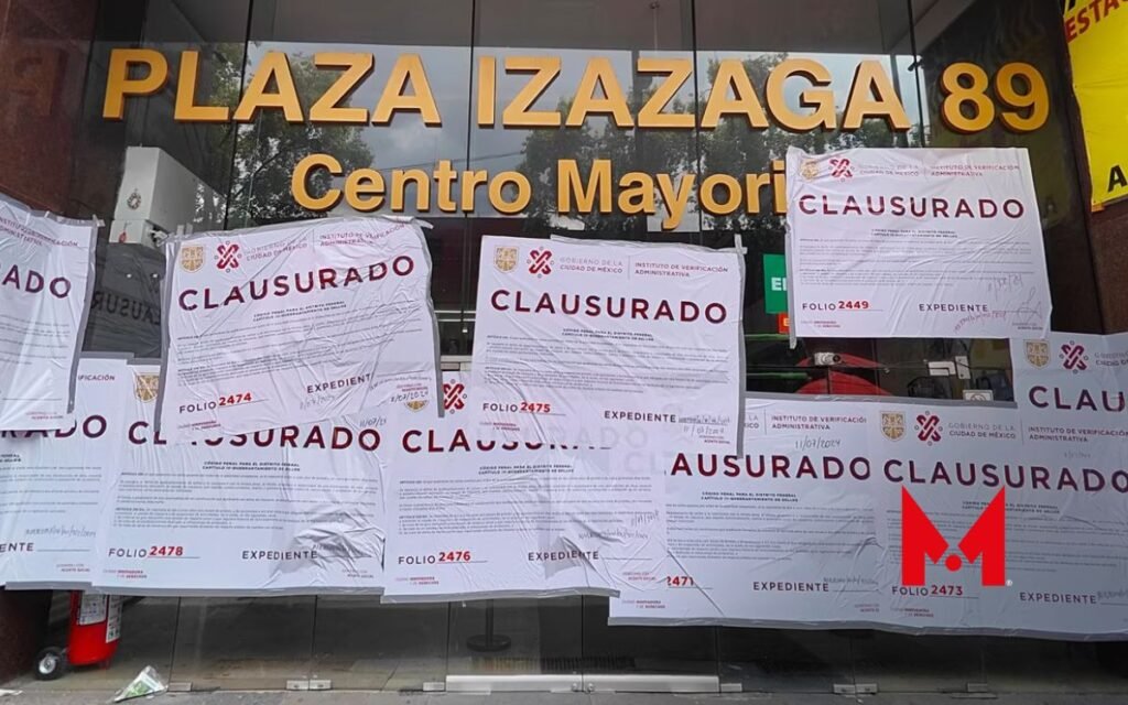 ¿Cuál es el motivo detrás de la clausura de Plaza Izazaga 89?