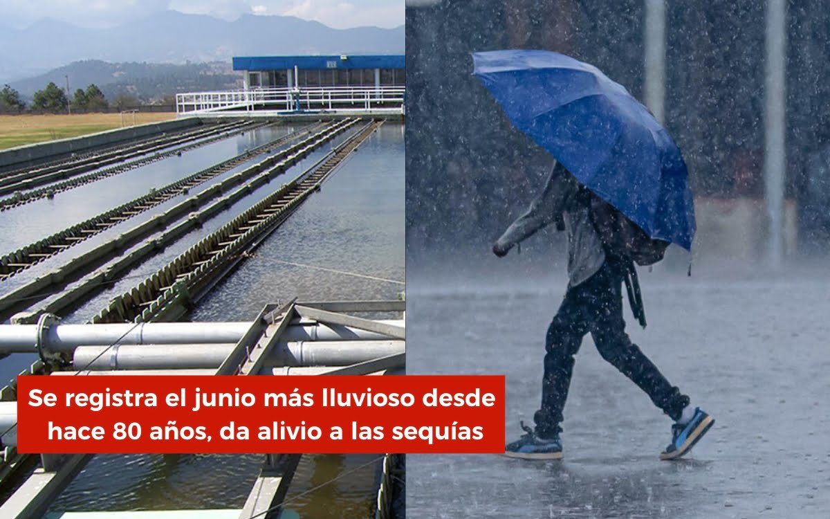 Se registra el junio más lluvioso desde hace 80 años, da alivio a las sequías