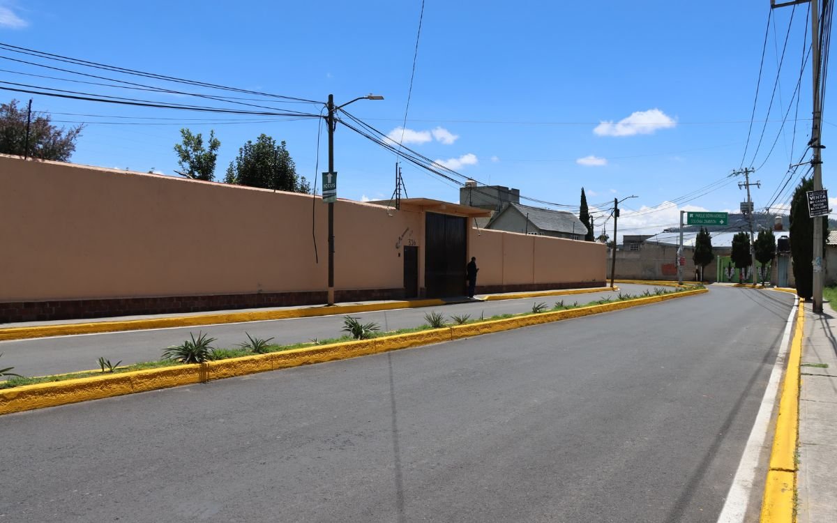 Zinacantepec estrena más de 8 mil metros de pavimento en Mextepec