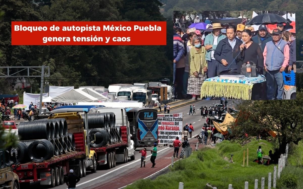 Tensión y caos en la autopista México Puebla tras 44 horas de bloqueo