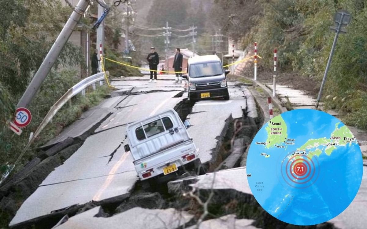 Terremoto de magnitud 7.1 sacude Japón, emiten alerta de tsunami