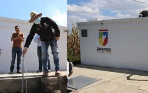 Manuel Vilchis supervisa obras de agua y drenaje en Santa María del Monte