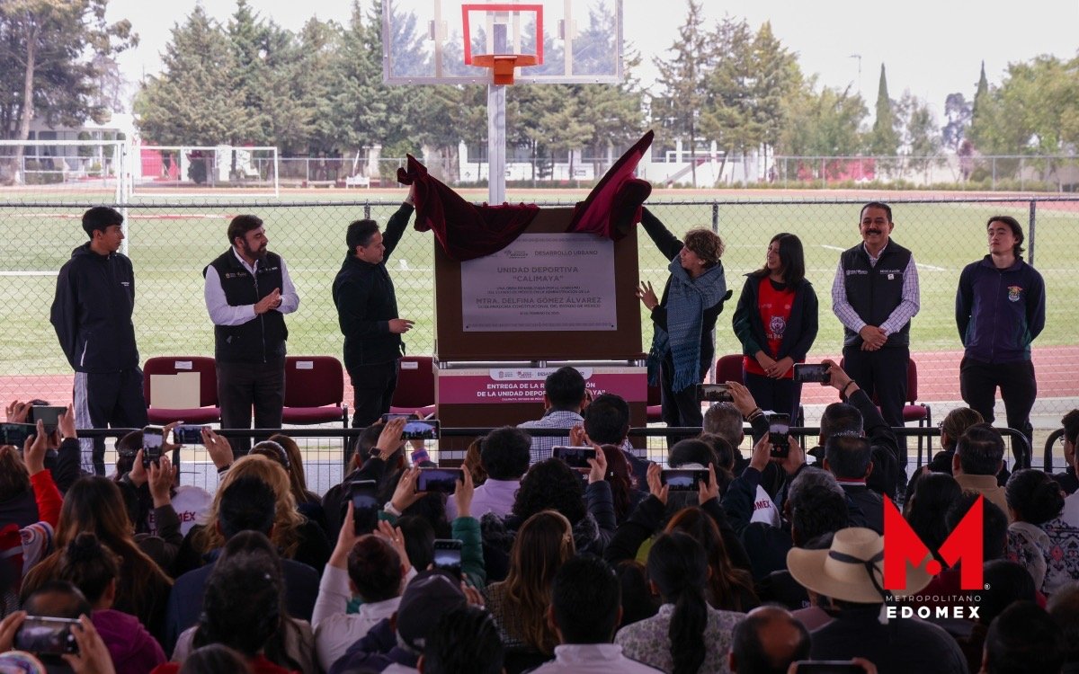 Calimaya impulsa el deporte con la rehabilitación de la Unidad Deportiva